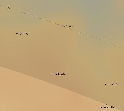 Map of the average cloud coverage across Tuvalu for the solar eclipse of 08/31/1970