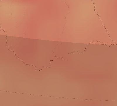 Map of the average cloud coverage across Guyana for the solar eclipse of 12/24/1973