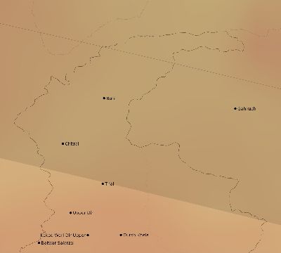 Map of the average cloud coverage across Pakistan for the solar eclipse of 04/29/1976