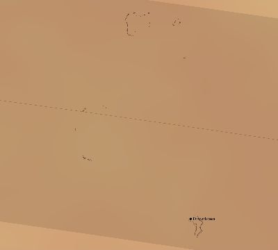 Map of the average cloud coverage across British Indian Ocean Territory for the solar eclipse of 04/18/1977
