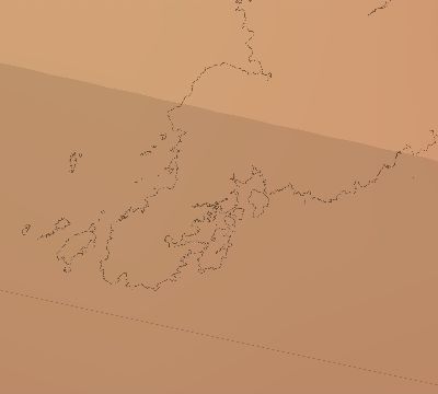 Map of the average cloud coverage across New Zealand for the solar eclipse of 02/04/1981