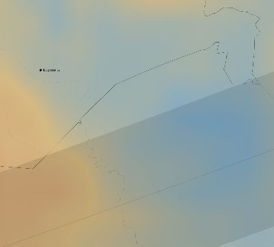 Map of the average cloud coverage across South Sudan for the solar eclipse of 12/04/1983