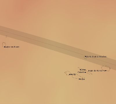 Map of the average cloud coverage across Portugal for the solar eclipse of 05/30/1984