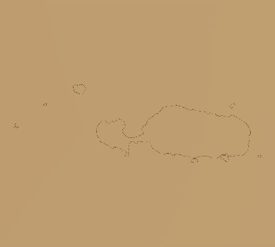 Map of the average cloud coverage across Fiji for the solar eclipse of 09/23/1987
