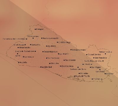 Map of the average cloud coverage across El Salvador for the solar eclipse of 07/11/1991