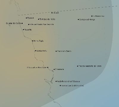 Map of the average cloud coverage across Mexico for the solar eclipse of 01/04/1992