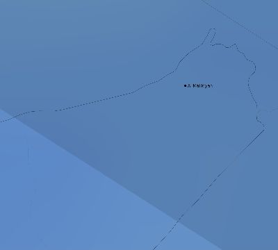 Map of the average cloud coverage across Syria for the solar eclipse of 08/11/1999