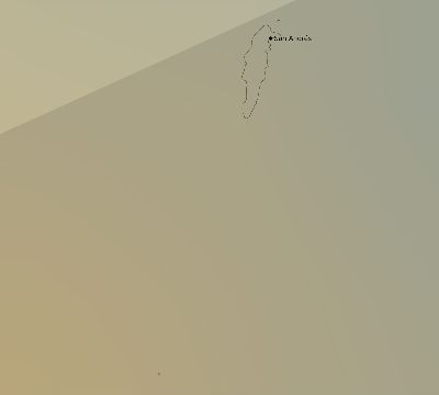 Map of the average cloud coverage across Colombia for the solar eclipse of 12/14/2001