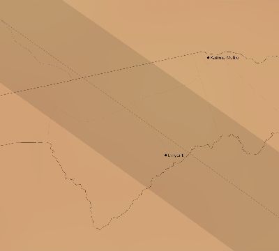 Map of the average cloud coverage across Namibia for the solar eclipse of 12/04/2002