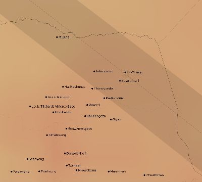 Map of the average cloud coverage across South Africa for the solar eclipse of 12/04/2002