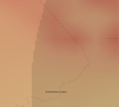 Map of the average cloud coverage across Venezuela for the solar eclipse of 09/22/2006
