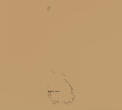 Map of the average cloud coverage across Cocos (Keeling) Islands for the solar eclipse of 01/26/2009