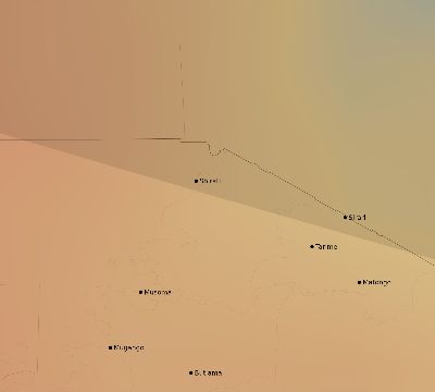 Map of the average cloud coverage across Tanzania for the solar eclipse of 01/15/2010