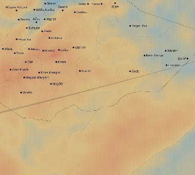 Map of the average cloud coverage across Ethiopia for the solar eclipse of 11/03/2013