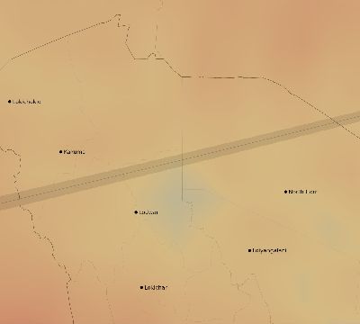 Map of the average cloud coverage across Kenya for the solar eclipse of 11/03/2013
