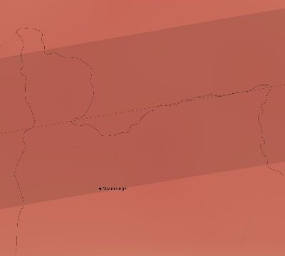 Map of the average cloud coverage across Zambia for the solar eclipse of 02/26/2017