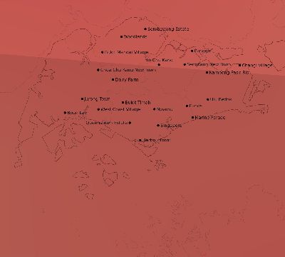 Map of the average cloud coverage across Singapore for the solar eclipse of 12/26/2019
