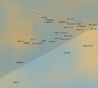 Map of the average cloud coverage across Libya for the solar eclipse of 06/01/2030