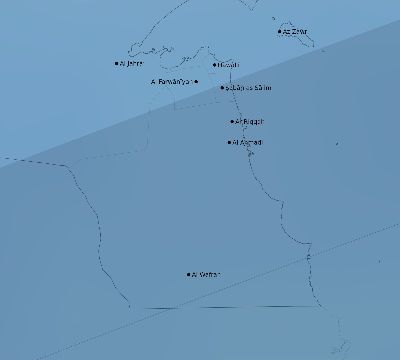 Map of the average cloud coverage across Kuwait for the solar eclipse of 03/20/2034