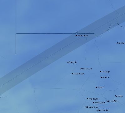 Map of the average cloud coverage across Sudan for the solar eclipse of 03/20/2034