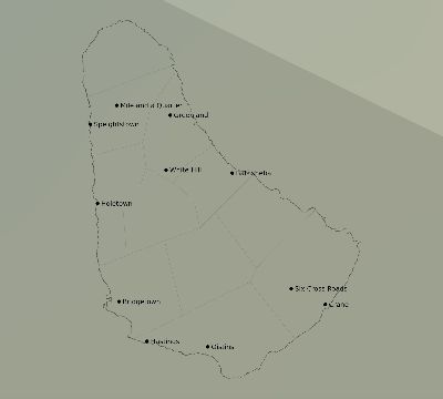 Map of the average cloud coverage across Barbados for the solar eclipse of 01/05/2038