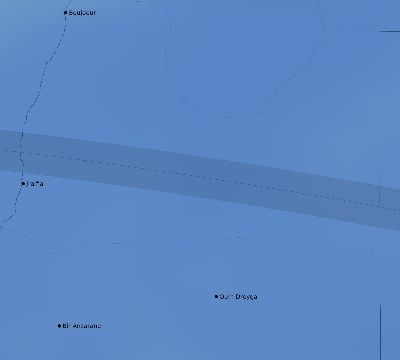 Map of the average cloud coverage across Western Sahara for the solar eclipse of 07/02/2038