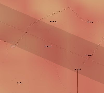 Map of the average cloud coverage across Kenya for the solar eclipse of 07/02/2038