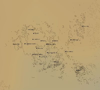Map of the average cloud coverage across Åland Islands for the solar eclipse of 06/21/2039