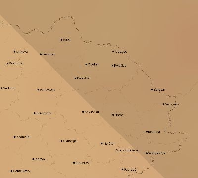 Map of the average cloud coverage across Lithuania for the solar eclipse of 06/21/2039