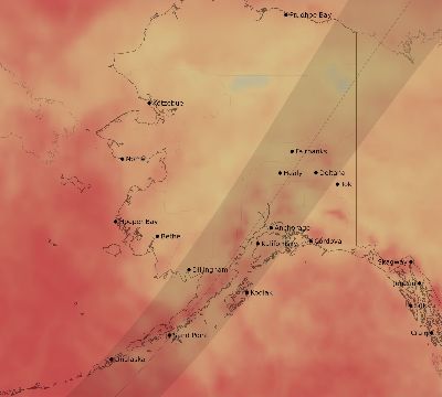 Map of the average cloud coverage across United States for the solar eclipse of 06/21/2039
