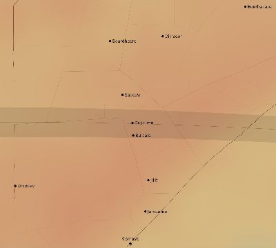 Map of the average cloud coverage across Somalia for the solar eclipse of 04/30/2041