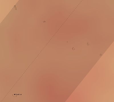 Map of the average cloud coverage across Cook Islands for the solar eclipse of 02/16/2045