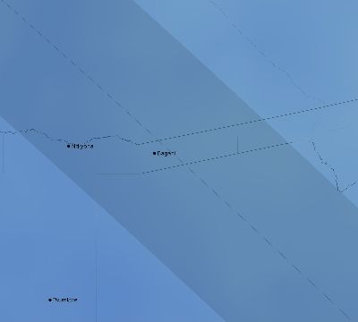 Map of the average cloud coverage across Namibia for the solar eclipse of 08/02/2046