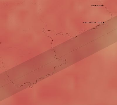 Map of the average cloud coverage across Venezuela for the solar eclipse of 05/31/2049