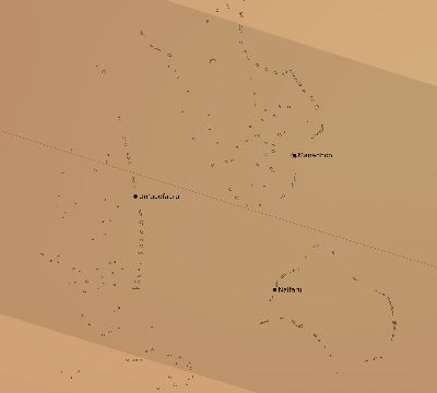 Map of the average cloud coverage across Maldives for the solar eclipse of 09/12/2053