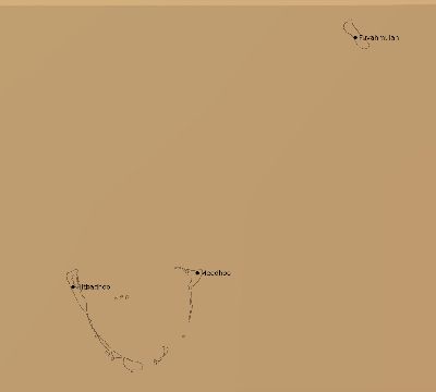 Map of the average cloud coverage across Maldives for the solar eclipse of 11/05/2059
