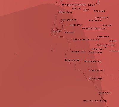 Map of the average cloud coverage across Malaysia for the solar eclipse of 11/05/2059