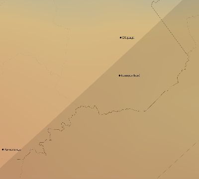 Map of the average cloud coverage across Burkina Faso for the solar eclipse of 04/30/2060