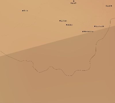 Map of the average cloud coverage across Russia for the solar eclipse of 04/30/2060