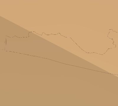 Map of the average cloud coverage across Ghana for the solar eclipse of 10/24/2060