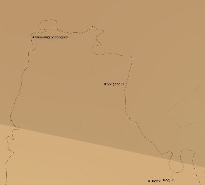 Map of the average cloud coverage across North Korea for the solar eclipse of 08/24/2063
