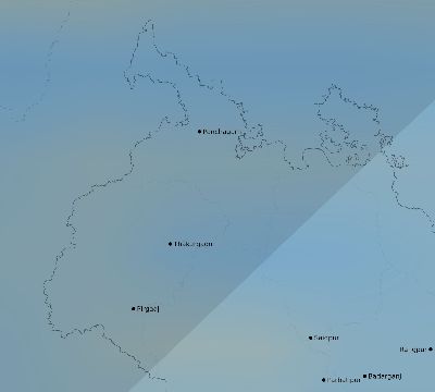 Map of the average cloud coverage across Bangladesh for the solar eclipse of 02/17/2064