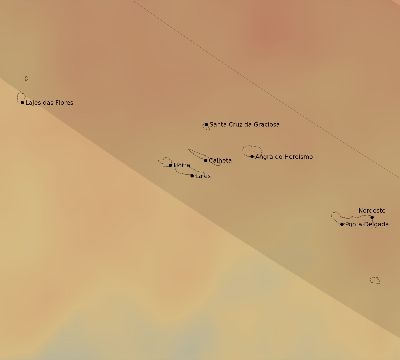 Map of the average cloud coverage across Portugal for the solar eclipse of 06/22/2066