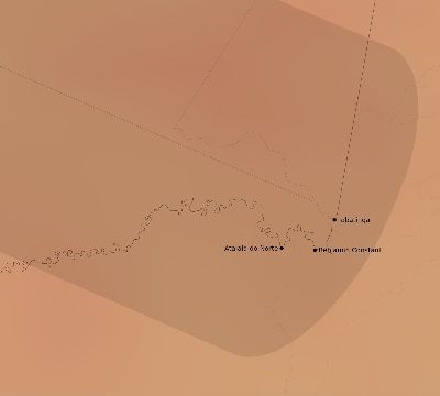 Map of the average cloud coverage across Brazil for the solar eclipse of 06/11/2067