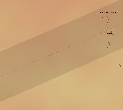 Map of the average cloud coverage across Kiribati for the solar eclipse of 06/11/2067