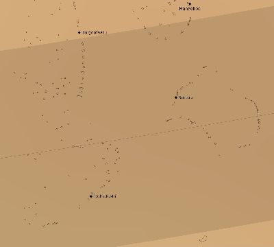 Map of the average cloud coverage across Maldives for the solar eclipse of 01/27/2074