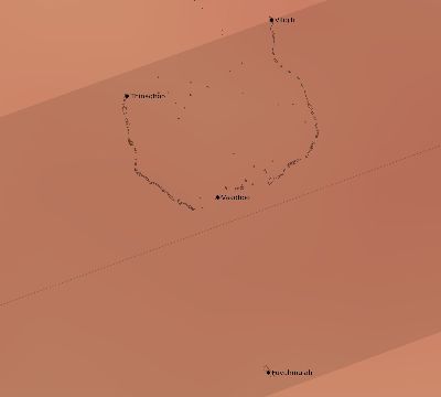 Map of the average cloud coverage across Maldives for the solar eclipse of 07/24/2074