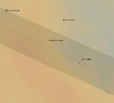 Map of the average cloud coverage across Tuvalu for the solar eclipse of 07/24/2074