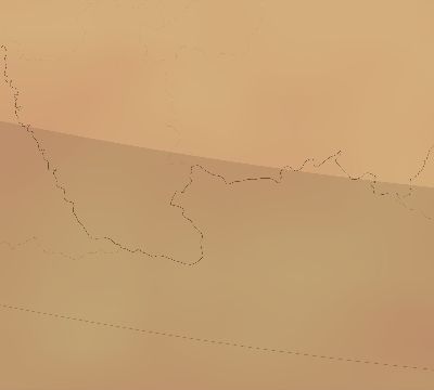 Map of the average cloud coverage across Suriname for the solar eclipse of 11/15/2077