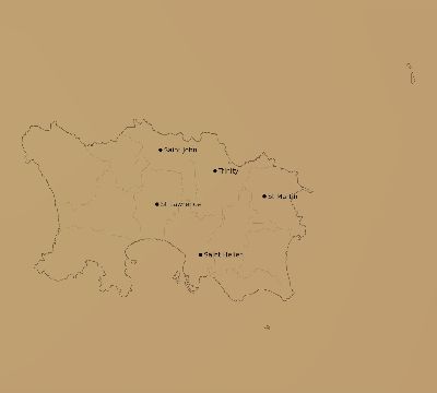 Map of the average cloud coverage across Jersey for the solar eclipse of 09/03/2081